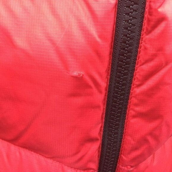 The North Face Mens Nuptse 700 Red Black Puffer Jacket Goose Down Insulated Medi - Picture 6 of 14